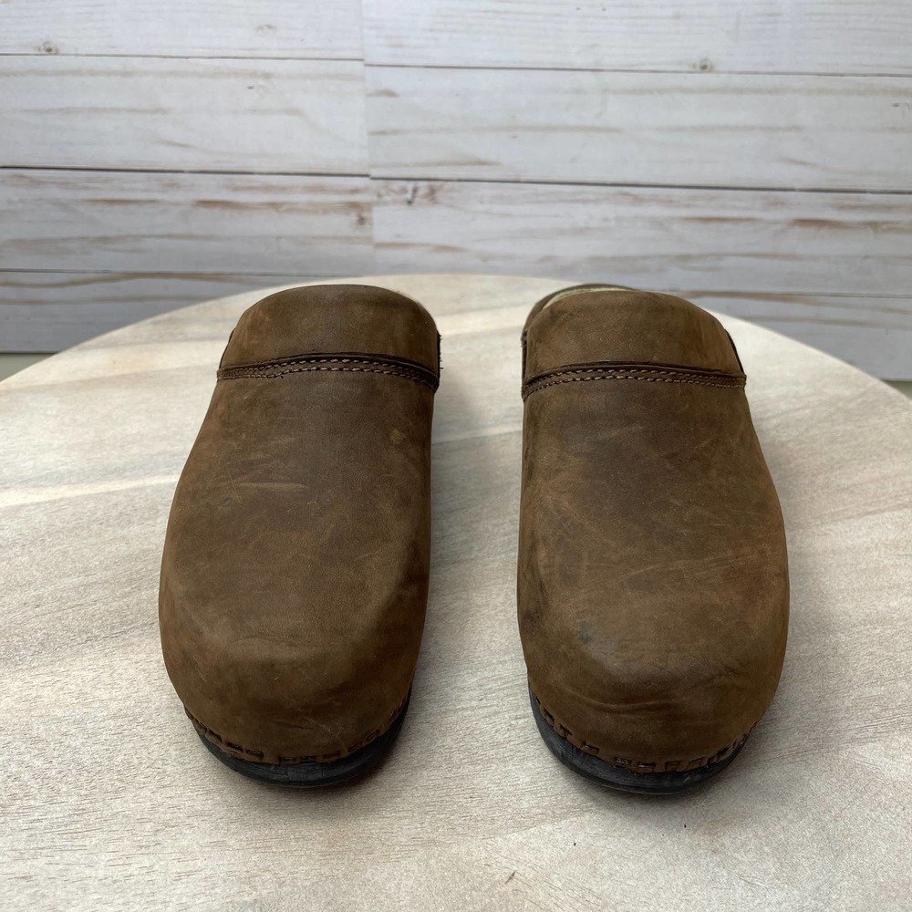 Naot Women's Size 37 EU 6.5 US Dark Brown Black Wedge Slip On Clog Casual Shoe - Picture 2 of 15